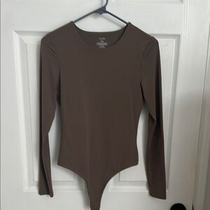 nuuds Chocolate Long Sleeve Bodysuit